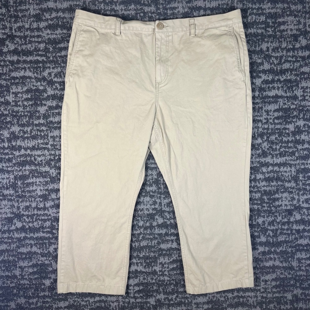 Old Navy Chino Pants Mens 40x30 Tan Lived-In Straight Khaki Cotton